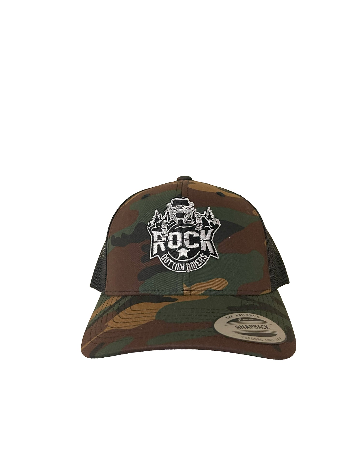 Embroidered Snapback Trucker Hat